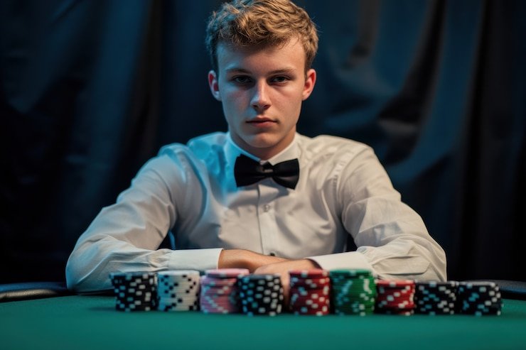Dealer profesional di meja blackjack Ocean King